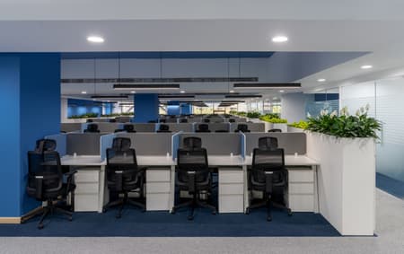 Blue Grid Workspace